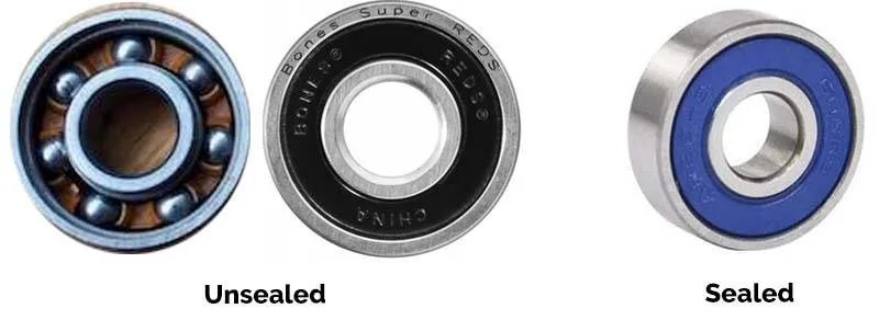 Sealed vs. Unsealed bearings